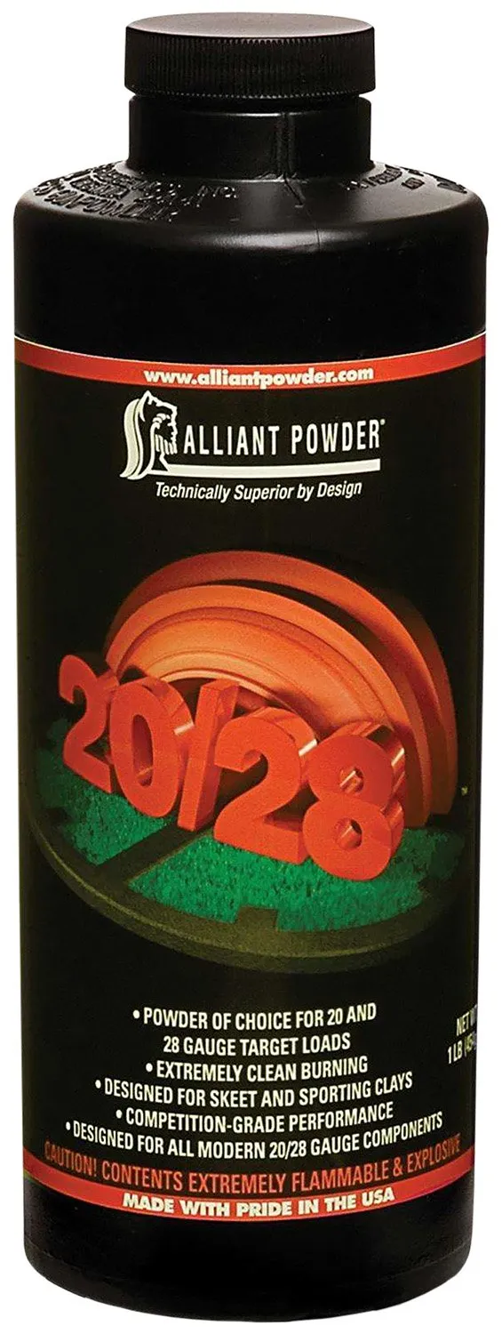 Alliant 20/28 Shotshell Powder 1 lbs | Smokeless powder for 20 & 28 GA target loads | Competition grade performance | Clean burning | Made in U.S.A.