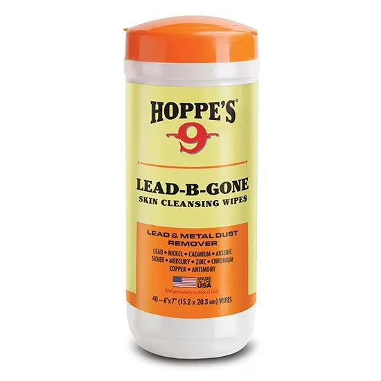 Hoppe's Lead-B-Gone Skin Cleansing Wipes 40 Wipe Can - Hoppe's