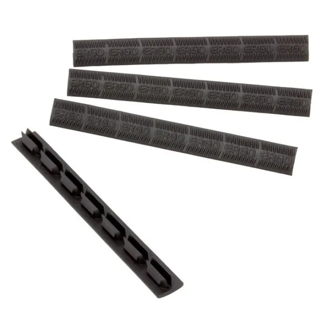 Ergo Grip 7-Slot KeyMod WedgeLok Rail Cover 4-Pack Black