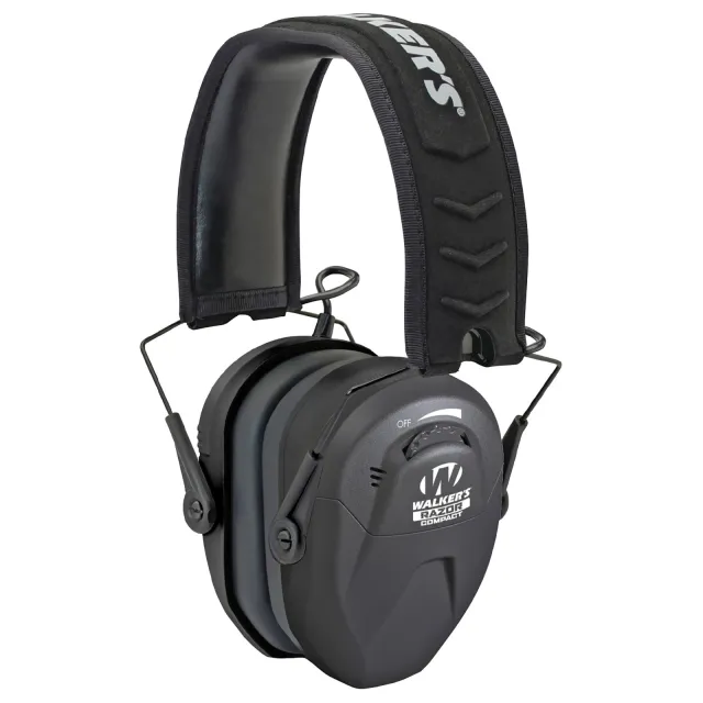 Walkers Game Ear Razor Compact Electronic Earmuff Black 1 Pair GWP-CRSEM - Walker's