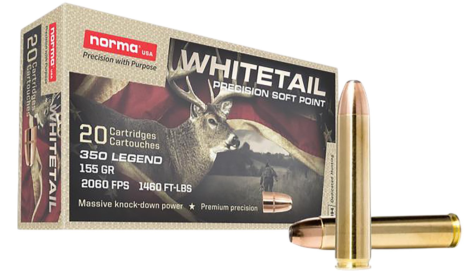 Buy Norma 603404704 350L 155GR SP WHITETAIL 20/10 online