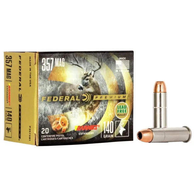 Federal Premium P357XB1 357 Magnum 140gr Barnes Expander 20 Rounds - Federal Premium Ammunition - 357 Mag
