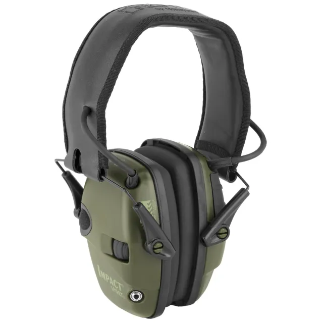 Howard Leight R-01526 Impact Sport Electronic Earmuffs NRR 22 O.D. Green