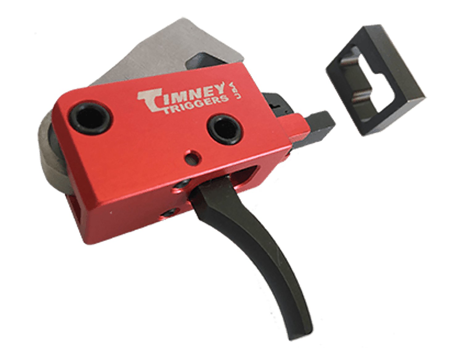 Timney Triggers 682 PCC Trigger Two-Stage 2 lbs Curved Black/Red - Timney Triggers