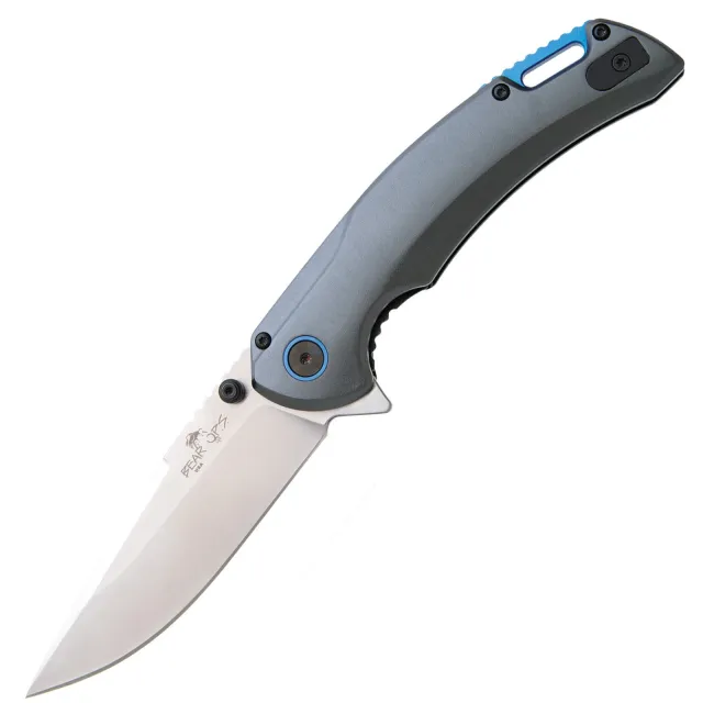 BEAR CUTLE Loadout 3.5In Gray & Blue Aluminum Folding Knife - BEAR CUTLE