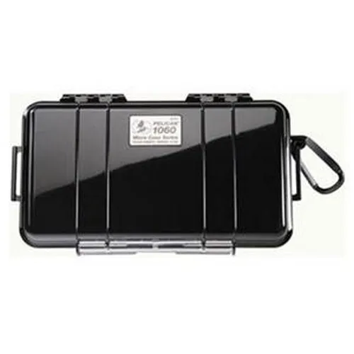 Pelican 1060 Case Black Lid Hard Case with Rubber Liner and Stainless Steel Hardware