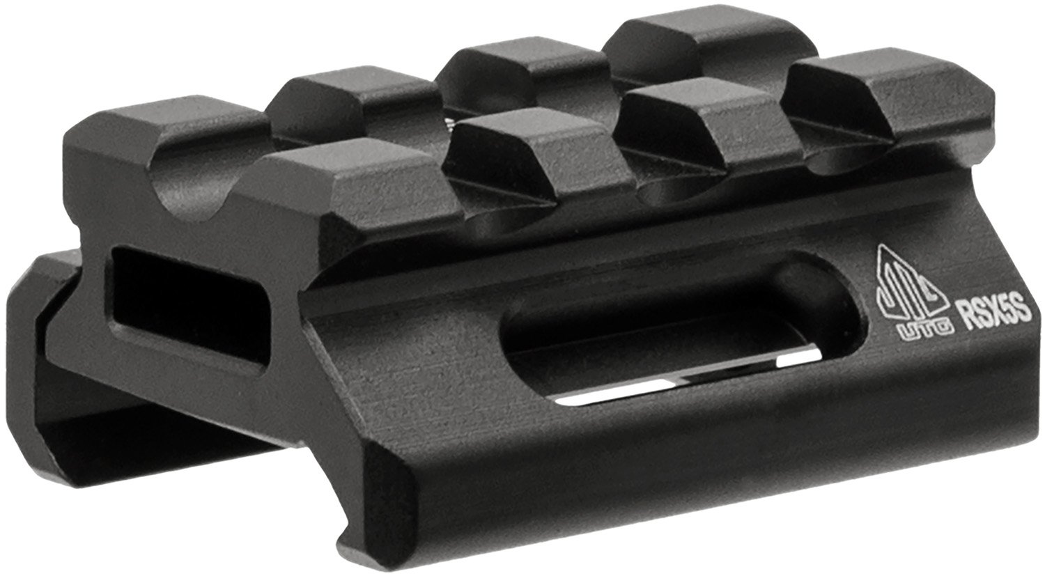 Leapers MTRSX5S Picatinny Riser 6061-T6 Aluminum Matte Black 1.57"x0.5" - Leapers