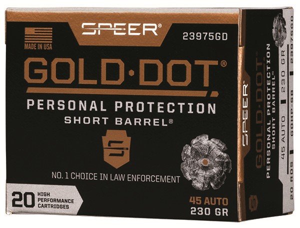 Buy Speer Gold Dot Personal Protection Pistol Ammo 45 ACP 230 gr. HP Short B... online