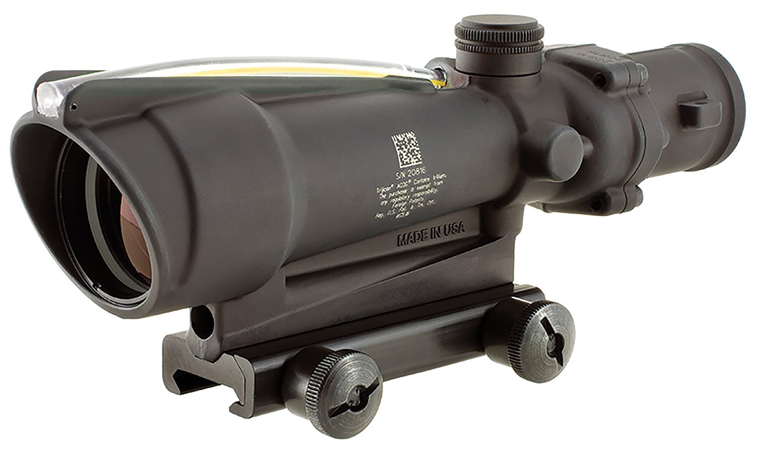 Trijicon ACOG 3.5x35 Dual Illuminated Amber Chevron 308 TA11E-A 35MM - Trijicon - 35MM