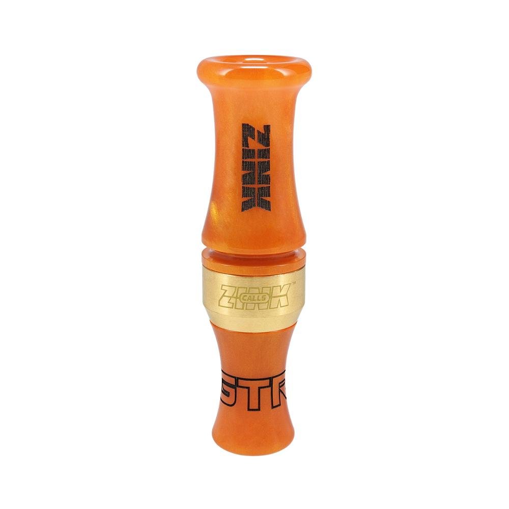 Zink ZNK6120 Green Top Rocker Duck Call, Orange Marbleade, Single Reed - Avian-X