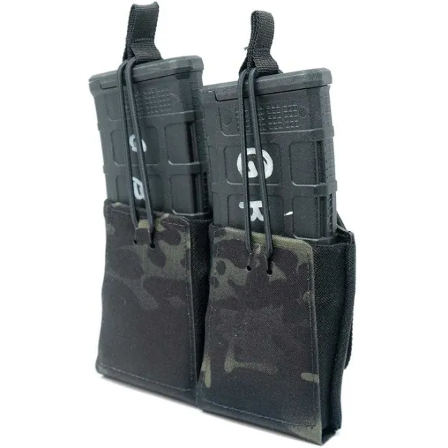 GBRS Group Double Rifle Pouch Mcb Multicam Black MOLLE Compatible