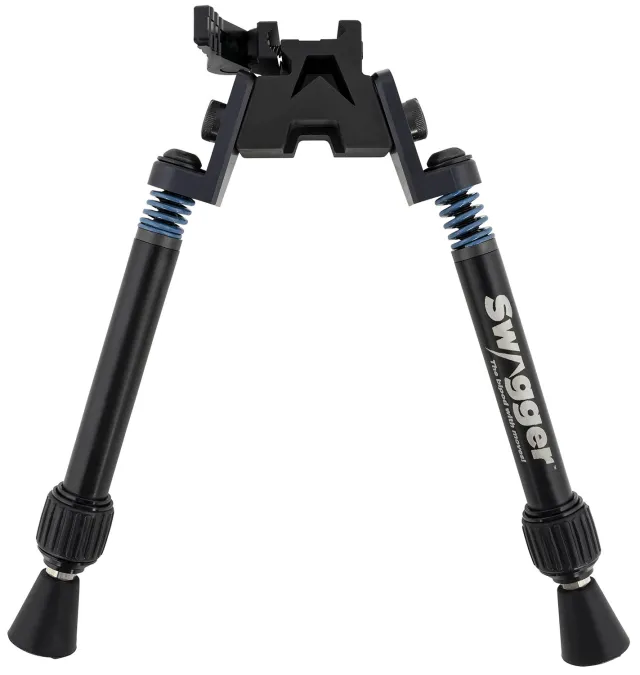 Swagger SWAGBPSFR10 SFR10 Flex to Rigid QD Bipod with Black Finish Pica... - SWAGGER