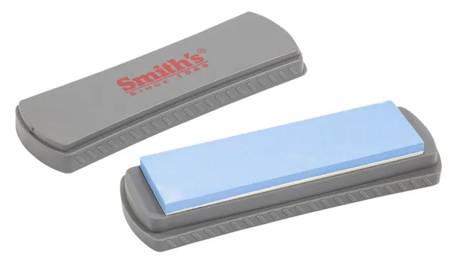 SMITHS 6 in Dual Grit Fine Whetstone Sharpens & Polishes Edge - SMITHS