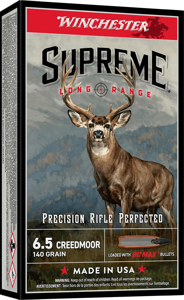 WIN SUPREME LR BC MAX 6.5CREED 140GR 20/10 - Winchester - 6.5 CREEDMOOR