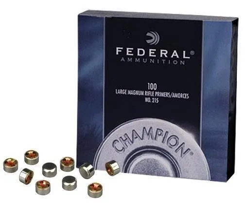 Federal 215 Champion Large Rifle Magnum Primer - 1000 Rounds - Federal Premium Ammunition - Multi for sale at Smoke Wagon Firearms