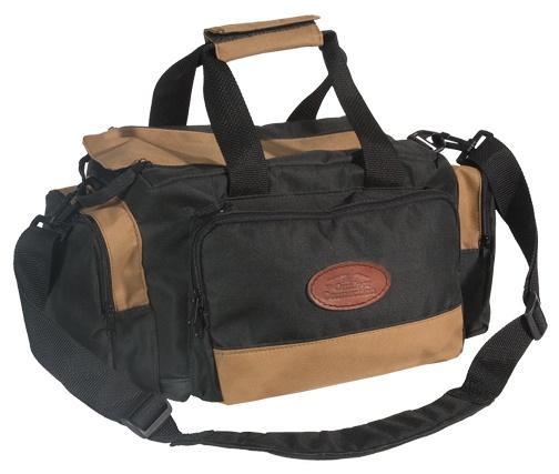 The Outdoor Connection Deluxe Range Bag, 600D Polyester, Black/Tan