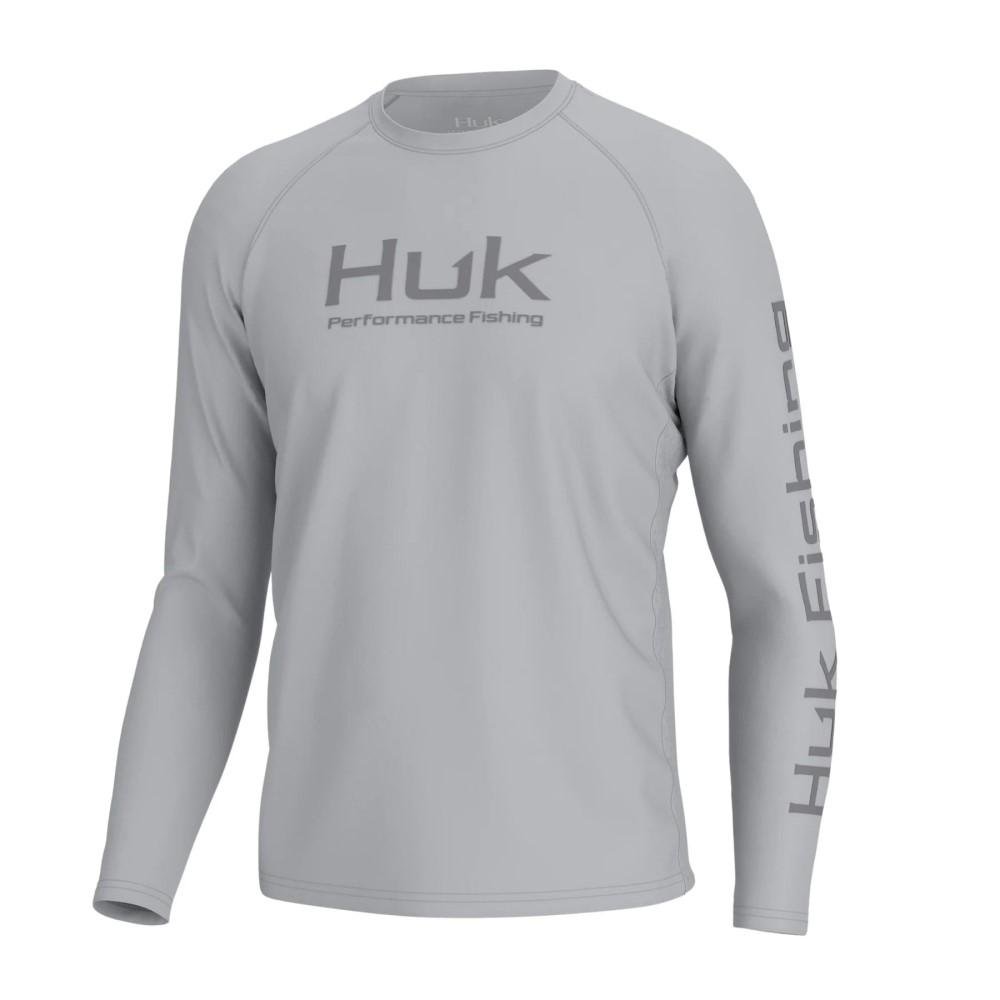 Buy Huk H1200524-034-S Vented Pursuit Long Sleeve Shirt Harbor Mist Size S online