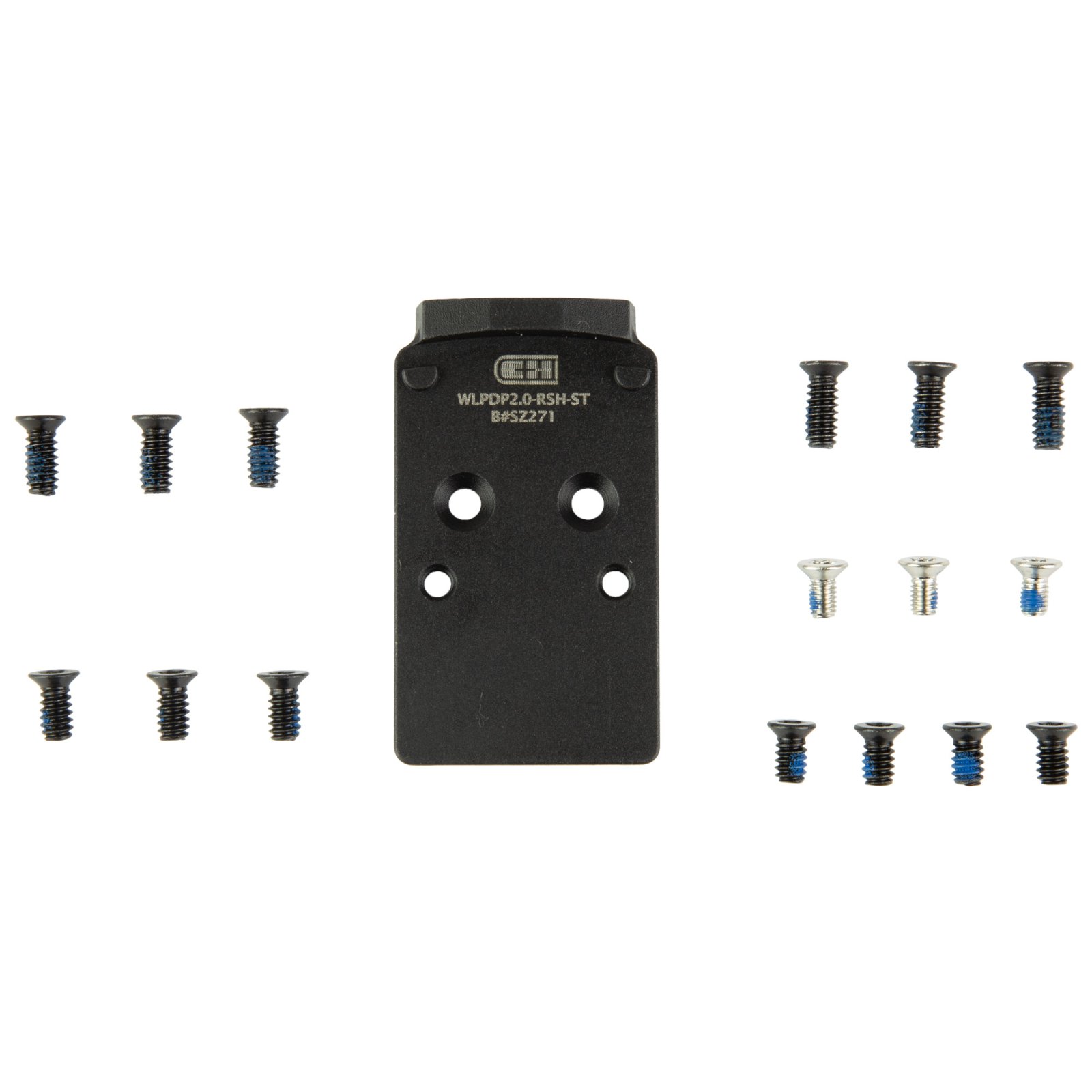 C&H Precision WLPDP2-0-RSH-ST Optic Mount Plate Walther PDP 2.0 Black - C&H Precision