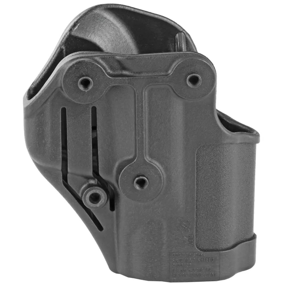 Blackhawk SERPA CQC M&P Shield 9/40 Left-Hand OWB Holster, Matte Black, Level 2 Retention, Rapid Draw, 410563BK-L - Blackhawk
