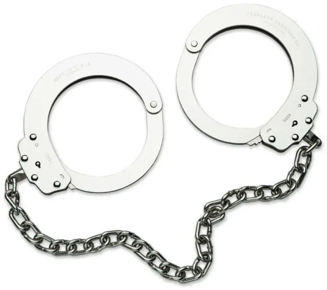 Peerless Handcuff Company 705C Oversize Leg Iron Nickel Finish