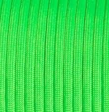 Mero 550 Paracord 100' 550 lb Green Neon Rope - E.L. Wood Braiding Co. Inc.