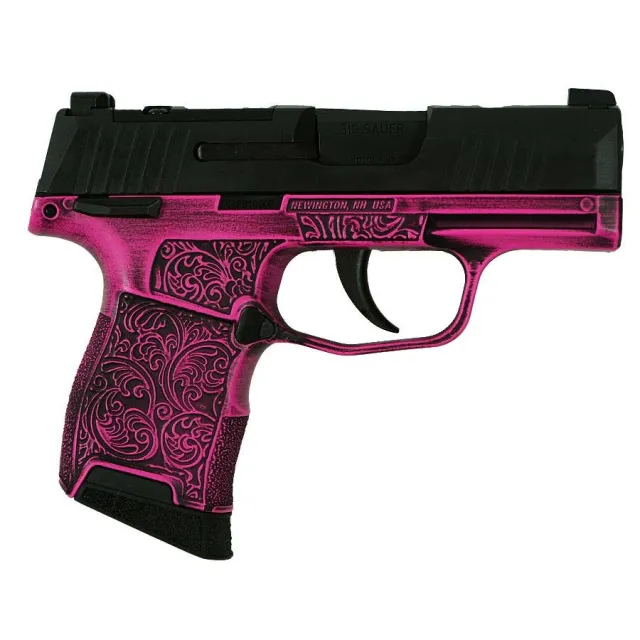 Sig Sauer 365-9-BXR3P-MS 9mm P365 Pink Filigree 3.1" 10rd X-RAY Sights