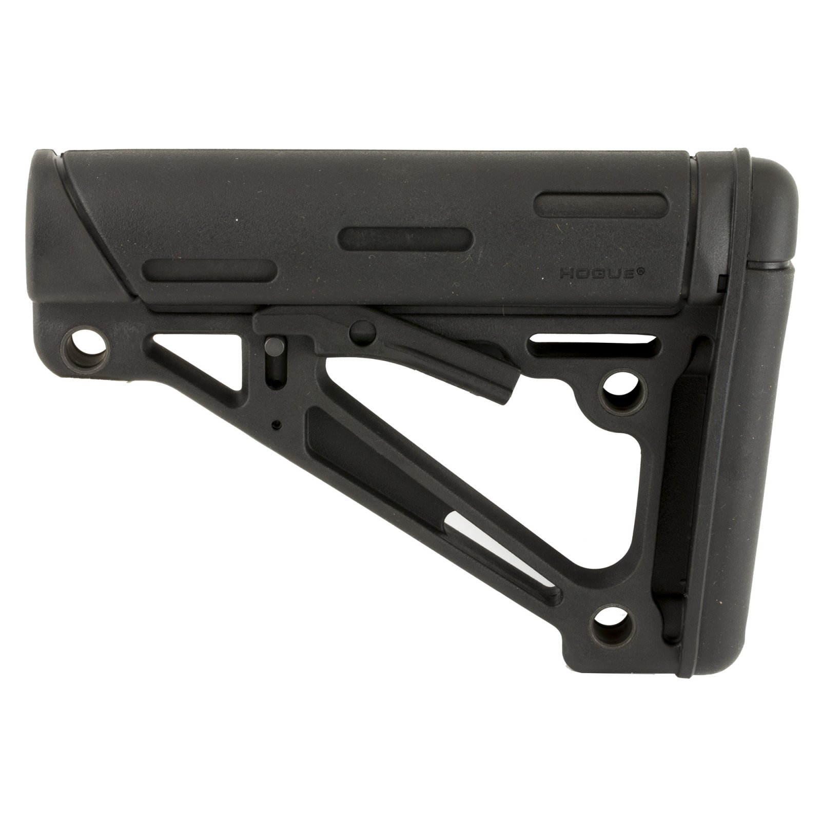 Hogue 15040 OverMolded 6-Position Collapsible Stock Mil-Spec Black - Hogue