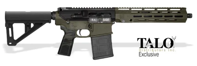 Diamondback DB1280W281 DB10 8.6 Blackout 12" Black/ODG Pistol 20+1
