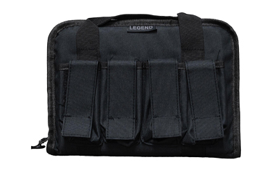 Legend Outdoor Gear PEG100-BK Tactical Pistol Case 12.5x1.5x8in Black - Legend Outdoor Gear