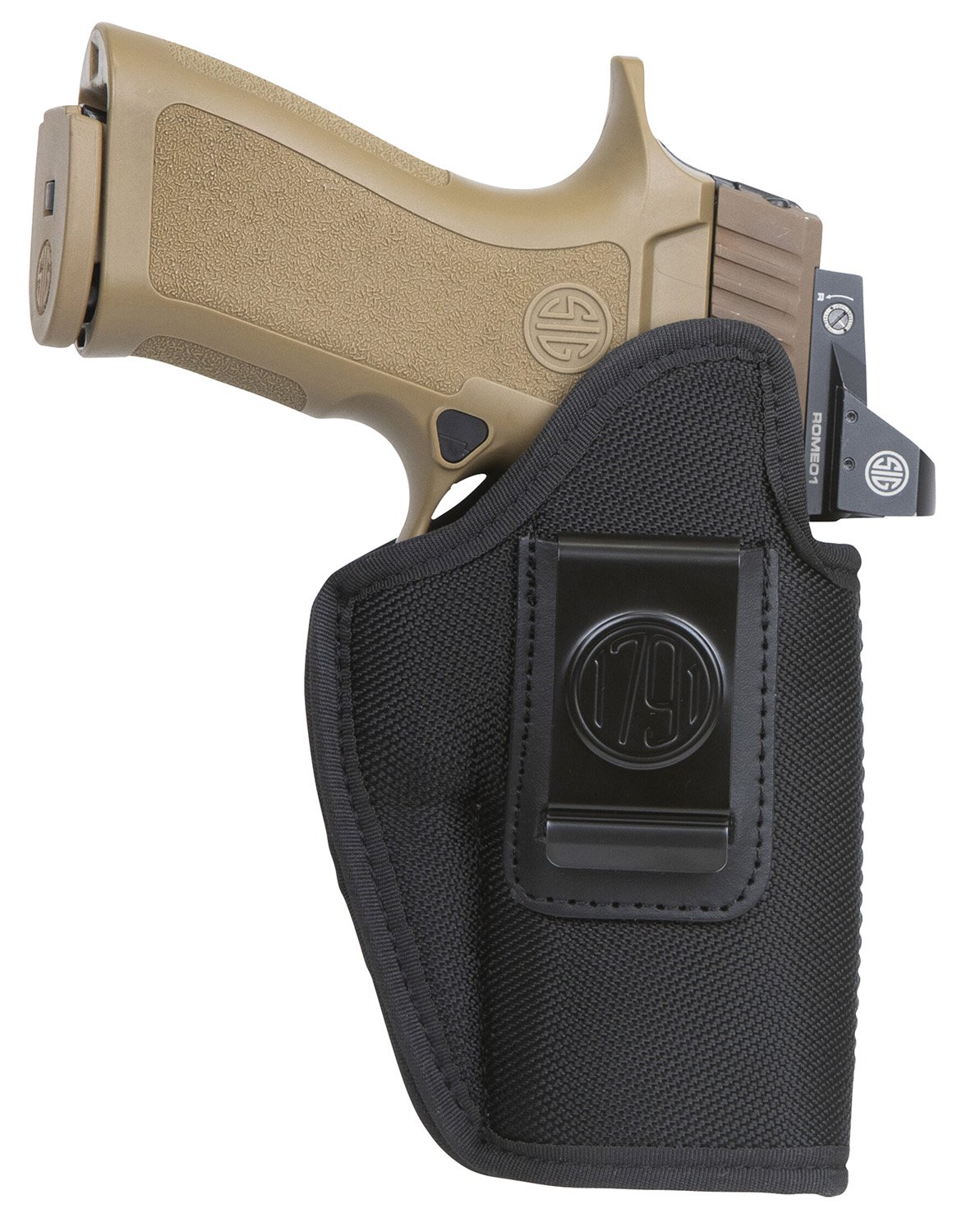 1791 Gunleather PNIWB5BLKL IWB Nylon Holster Size 05 Black Left - 1791 Gunleather