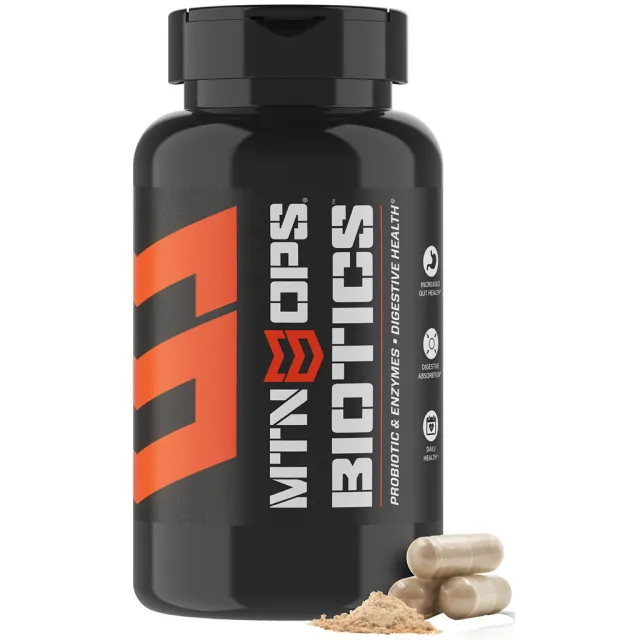 MTN Ops 2109000430 Biotics Capsules 30ct, Pre & Probiotic Blend - MTN OPS