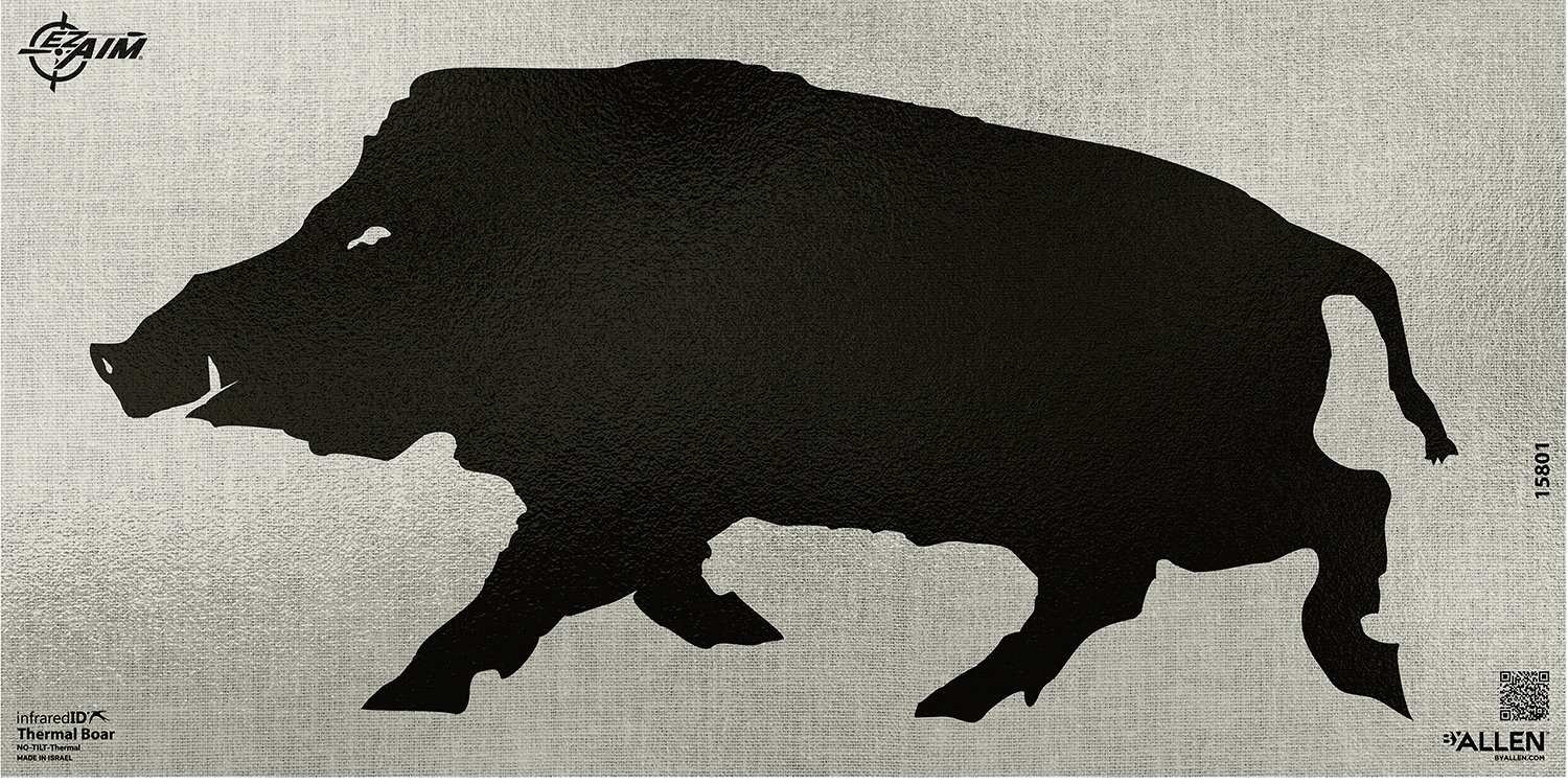 Allen Company 15801 EZ-Aim Thermal ID Boar Paper Target 24x12 Black/Gray - Allen Company