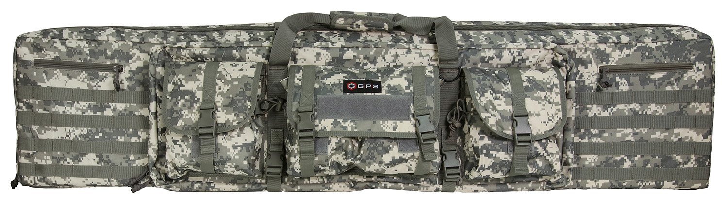 Buy GPS DRC55ACU Double Rifle Case 55" A-TACS AU 600D Polyester MOLLE online