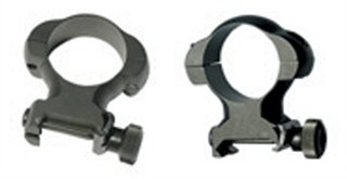 Weaver Grand Slam 49303 Steel Rings 1 in Medium Matte Black - Weaver - 1"