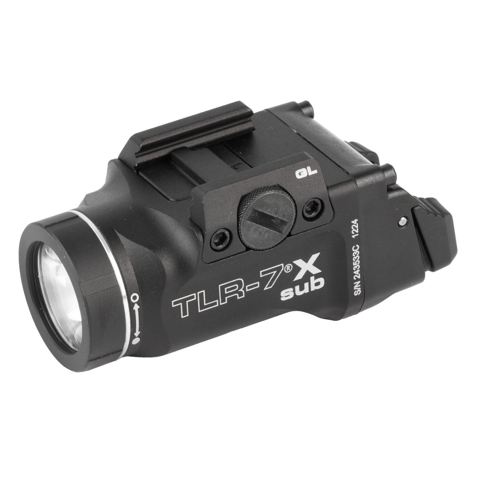 Streamlight TLR-7 Weapon Light Fits Glock 43X/48 MOS/Rail 500 Lumens Output White LED Light 141 Meters Beam Rail Grip Clamp Mount Black Anodized Aluminum - Streamlight - 500 LUMENS