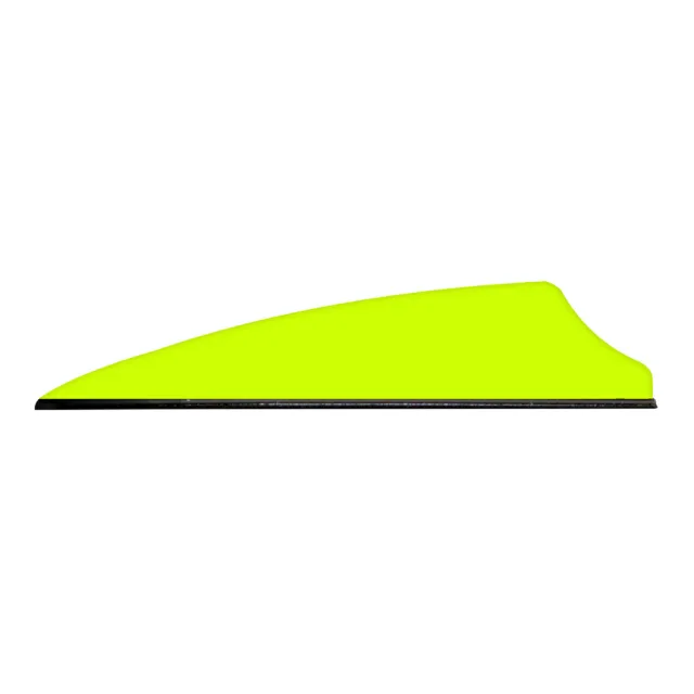 Q2i Q05046 Fusion X-II Vanes Neon Yellow 2.1" 100pk Shield Cut Design - Q2i