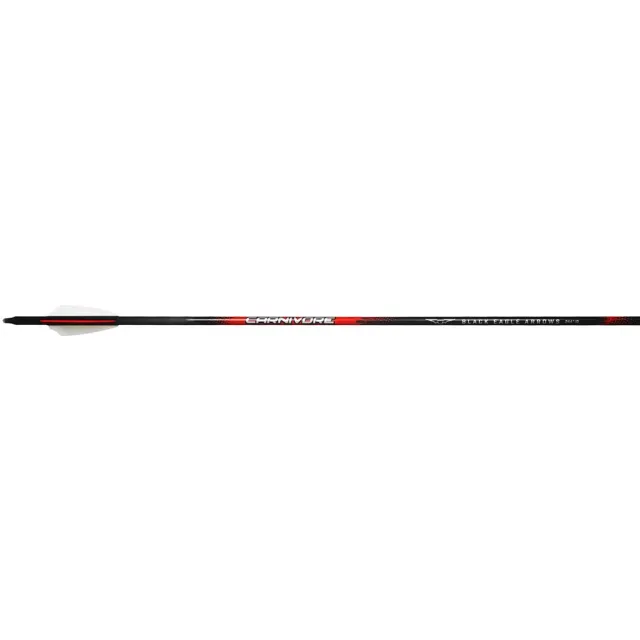 Black Eagle Carnivore Arrows Shield Cut 2.5In Carbon 6-Pack - Black Eagle