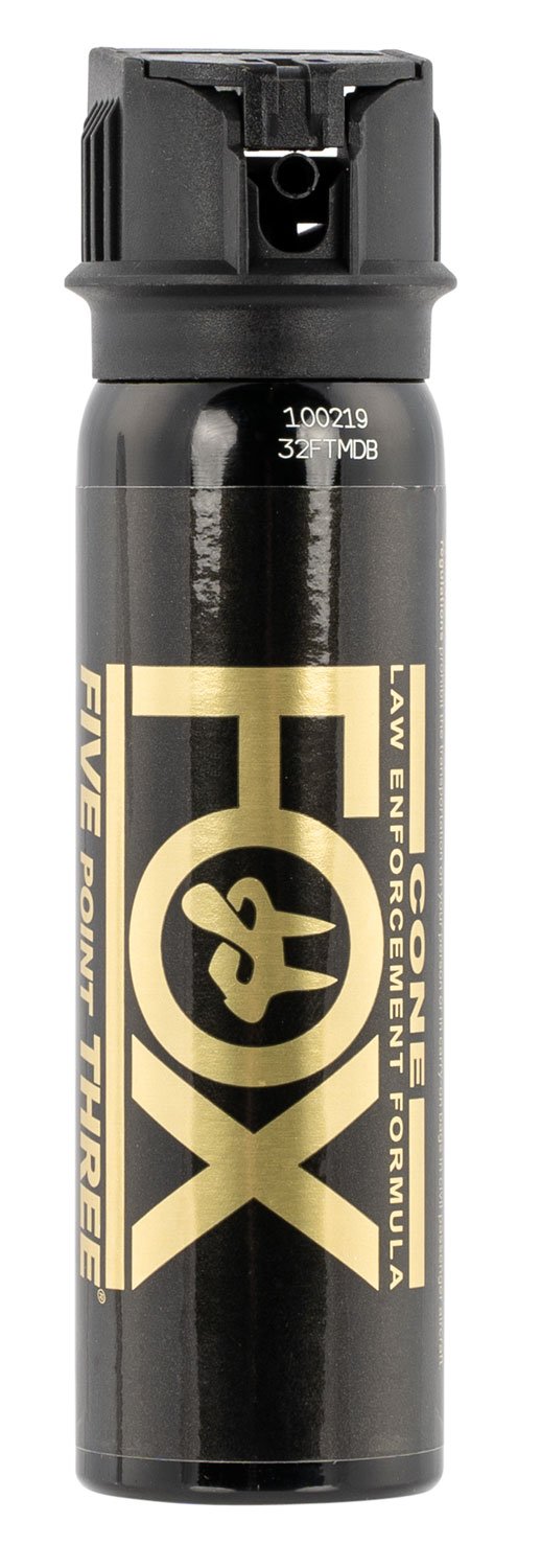Fox Labs 32FTMDB Pepper Spray 3 oz Black Cone Fog 5.3M SHU - PSPI - 3 OZ