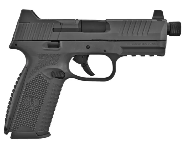 FN 66100527 509T 9mm Luger 10+1 4.50" Black Steel Threaded Barrel... - FN America - 9mm