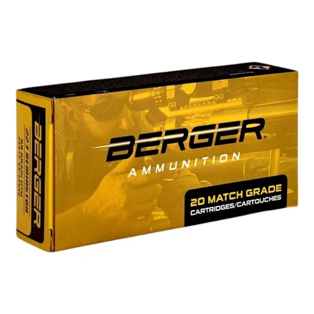 Berger OTM Rifle Ammunition .223 Rem 69gr OTM 2980 fps 20/ct - Berger Bullets