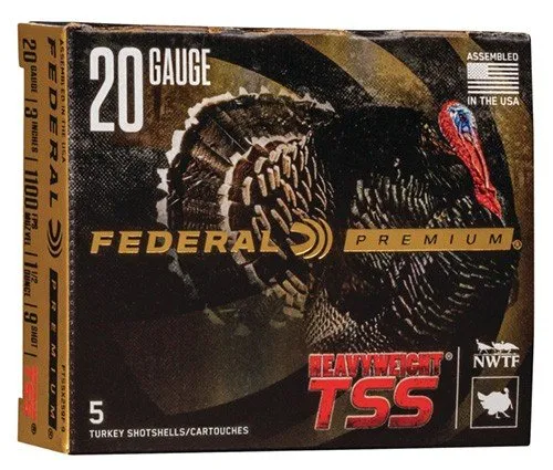Federal PTSSX259F 9 20 Gauge 3 in 1.5 oz #9 Shot Shotshell 5 Per Box