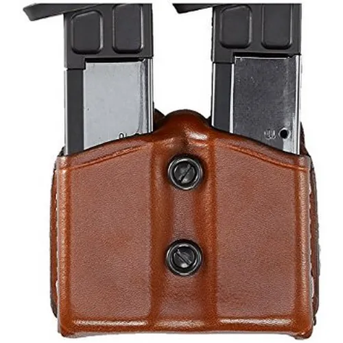 Aker Leather Carry Comp II Dual Magazine Pouch Leather Belt