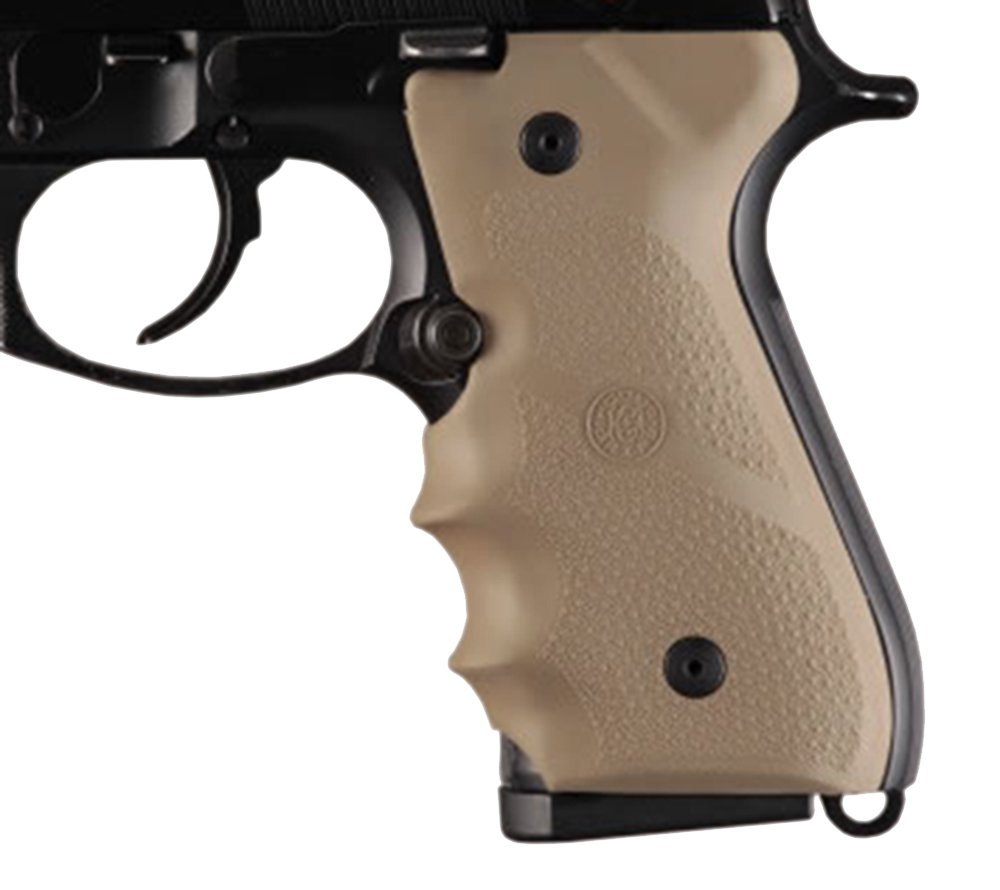 Buy Hogue 92003 Rubber Grip FDE with Finger Grooves for Beretta 92/96 online
