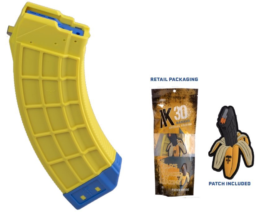 Century Arms AK-47 7.62x39mm 30rd Banana Yellow Polymer 7.62 X 39MM - Century Arms - 7.62 X 39MM