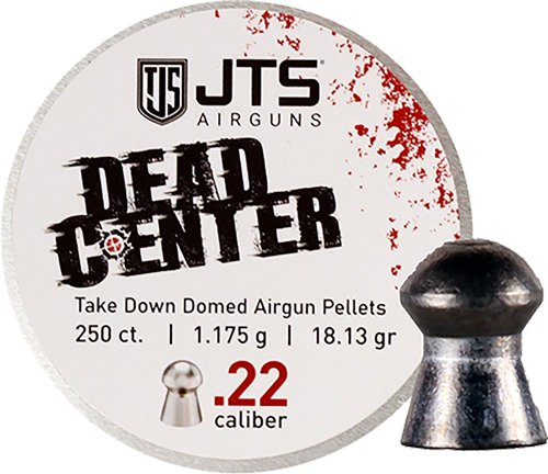 JTS PELLETS DEAD CENTER 22 DOMED 18.13GR 250CT - JTS - .22 BB (6MM Flobert)