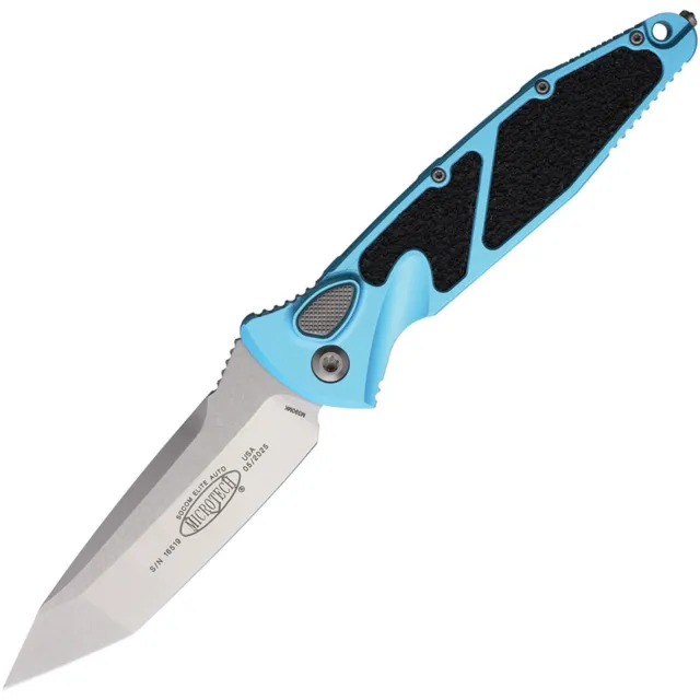 Microtech 161A-10TQ Socom Elite Auto T/E 3.98 In Stonewash Turquoise - MICROTECH for sale at Iron and Lace
