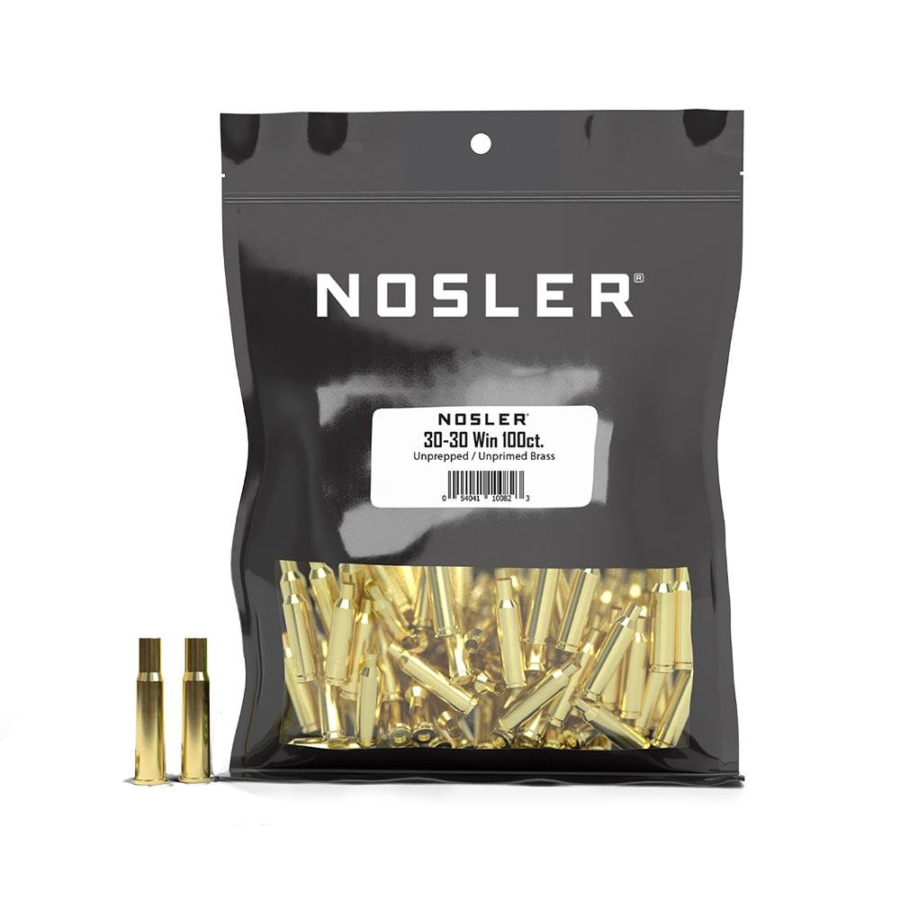 Nosler Unprimed Unprepped Brass 30-30 WIN 100 ct Bulk Raw Cases - Nosler - 30-30 Win