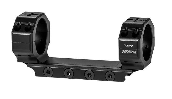 Warne 7841M Precision Scope Mount/Ring Combo Black 35mm 0 MOA 7075 T6 - Warne
