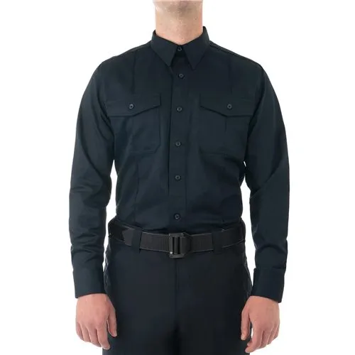 First Tactical Station L/S Cotton Shirt Long Sleeve Button-Front