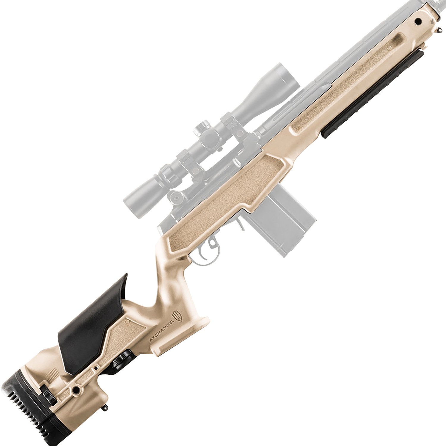 Pro-Shot Products Archangel M1A Polymer Precision Stock Desert Tan - Pro-Shot Products